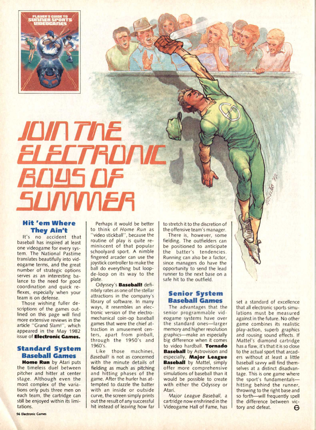 Join the Electronic Boys of Summer, Electronic Games July 1982 page 56