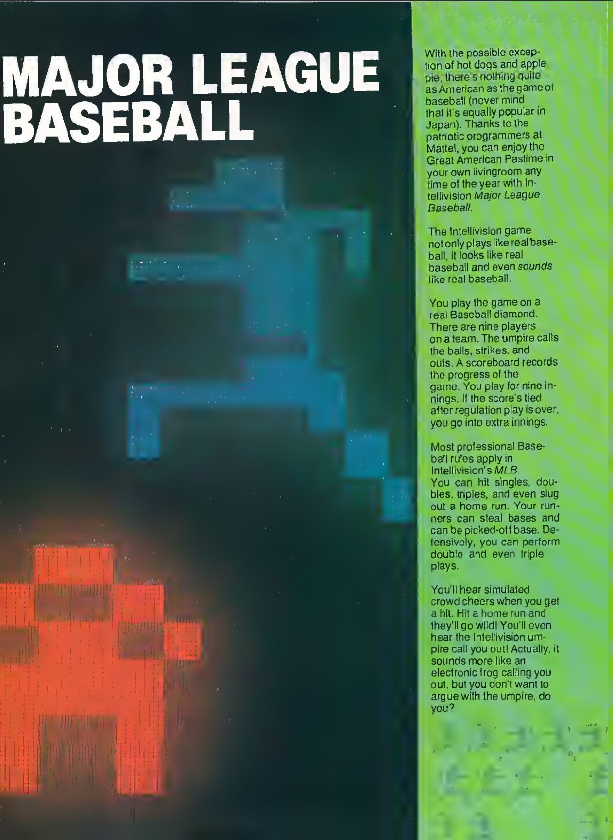 Major League Baseball Review, Joystik December 1982 page 12