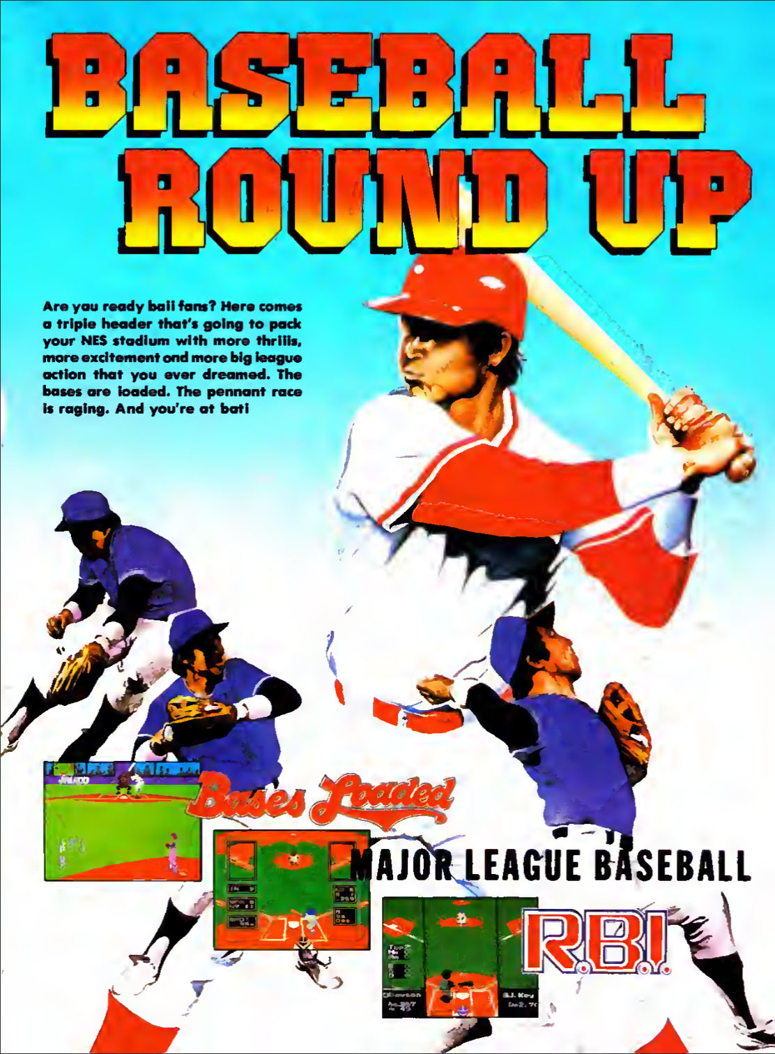 Baseball Round Up, Nintendo Power July-August 1988 page 41