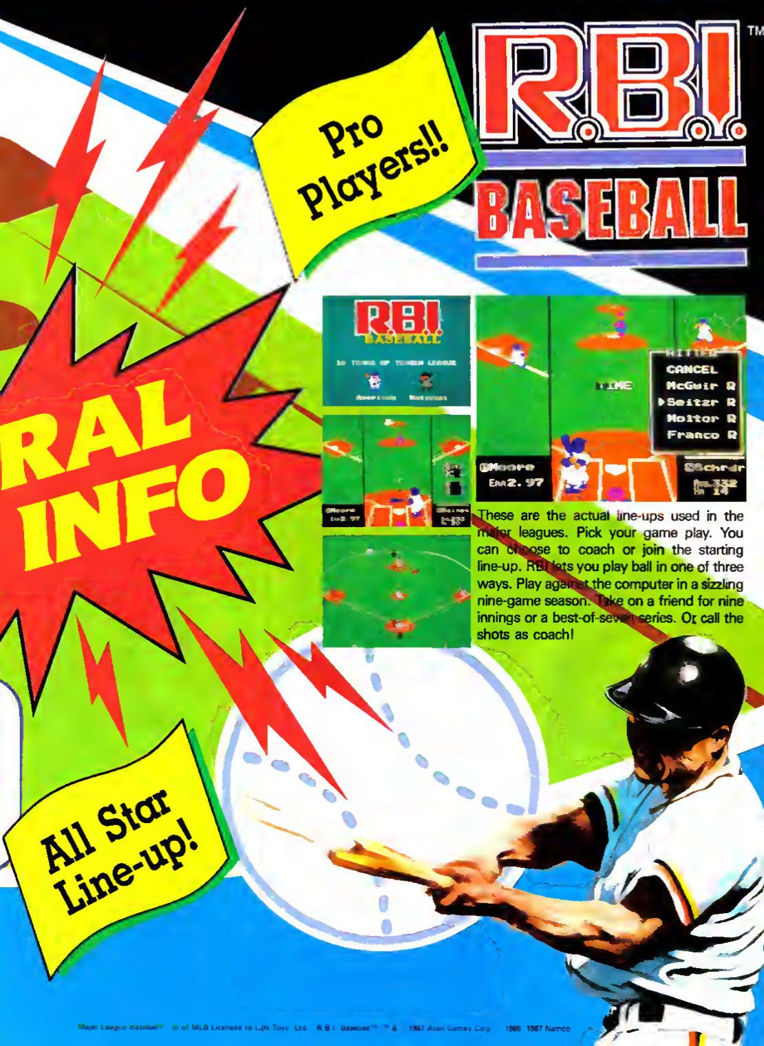 Baseball Round Up, Nintendo Power July-August 1988 page 43