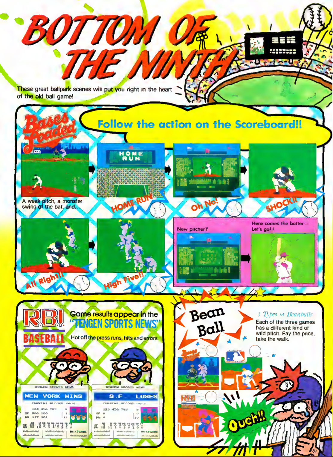 Baseball Round Up, Nintendo Power July-August 1988 page 47